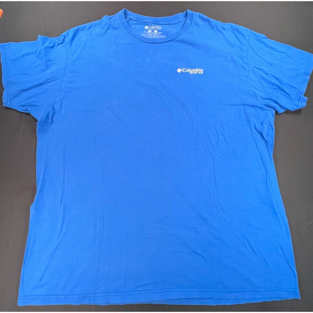 Columbia PFG Performance Short Sleeve T-Shirt in Royal Blue (Men's XXL) - Picture 2 of 7